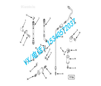 适用于康明斯发电机3171062-20T型接头