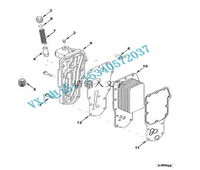 康明斯发动机4012789翅片油冷却器配套厂配件