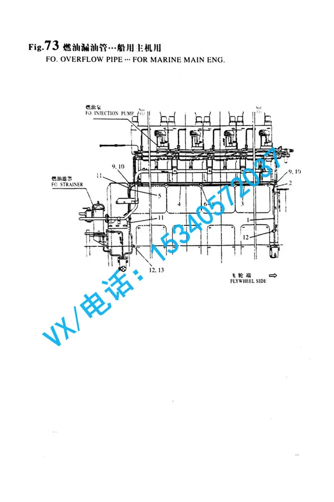 适用于威海YANMAR洋马船用柴油机6N330螺栓 M12X16GB/T5782 MI2X16总代直销